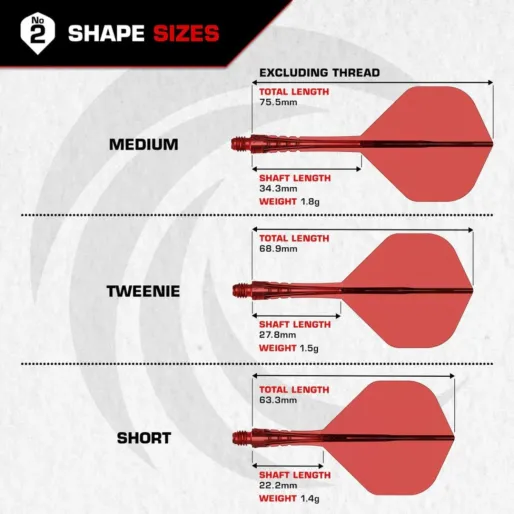 Mission Letky Force 90 Vortex - Standard No2 - Short - Clear Black F4600