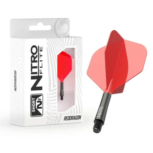 Red Dragon Letky Nitro Flite - No2 - black & red - short