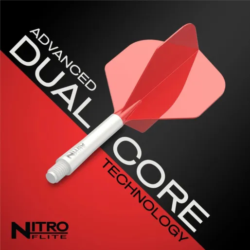 Red Dragon Letky Nitro Flite - No2 - white & red - medium