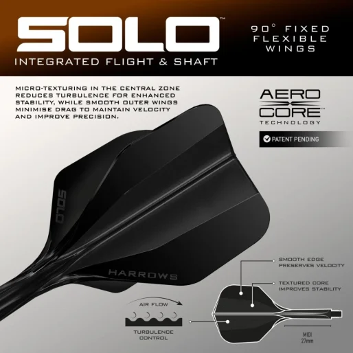 Harrows Šipky Steel Wolfram Trinity - Quick Point - 25g