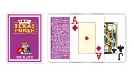 Modiano Texas Poker Size - 2 Jumbo Index - Profi plastové karty - tmavě zelená