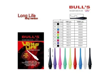 Bull's Hroty s velkým závitem - 1/4 Long life - 30 ks