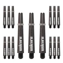 Unicorn Násadky Gripper 3 - short - pack 5 sets - black