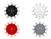 Winmau Kroužky na kovové hroty Trident 180 - 4 sety - black