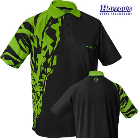 Harrows Košile Rapide - Black & Green - S