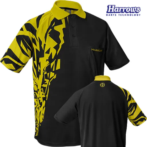 Harrows Košile Rapide - Black & Yellow - M