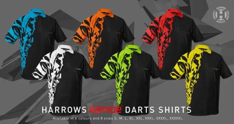 Harrows Košile Rapide - Black & Yellow - M