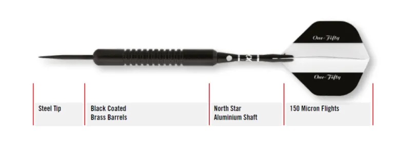 Elkadart Šipky Steel One Fifty Black - 20g