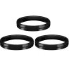 Mission S-Lock Rings - kroužky na násadky - 3 ks - black