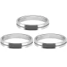 Mission S-Lock Rings - kroužky na násadky - 3 ks - black