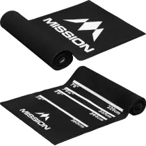 Mission Dart Mat - Koberec k terči - Black with Logo