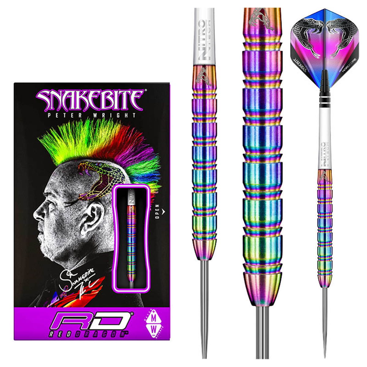 Red Dragon Šipky Steel Peter Wright Snakebite 1 - 24g | E-šipky